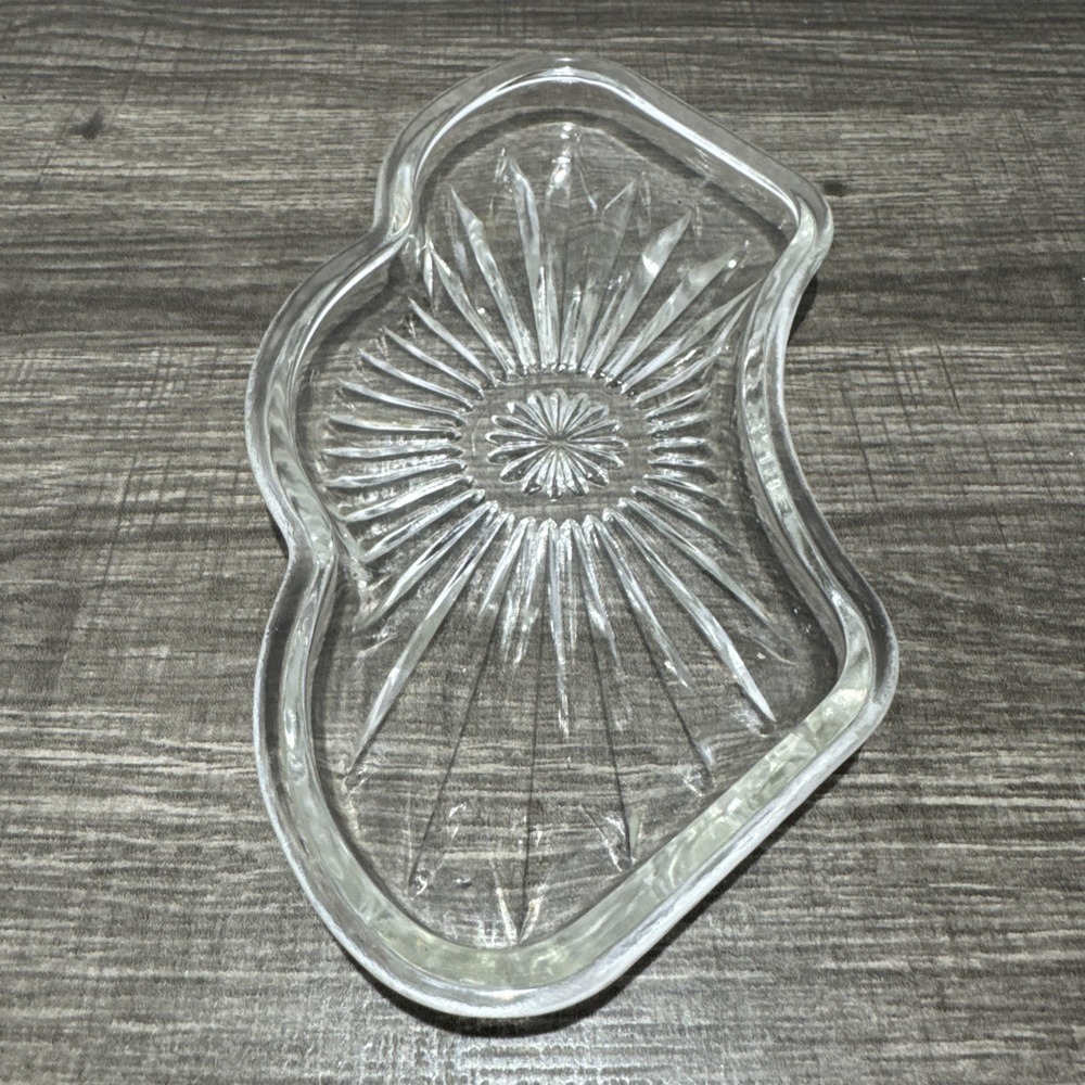 Hellerware Chromium Lazy Susan REPLACEMENT Curved Glass Inserts  Set/2 Vintage